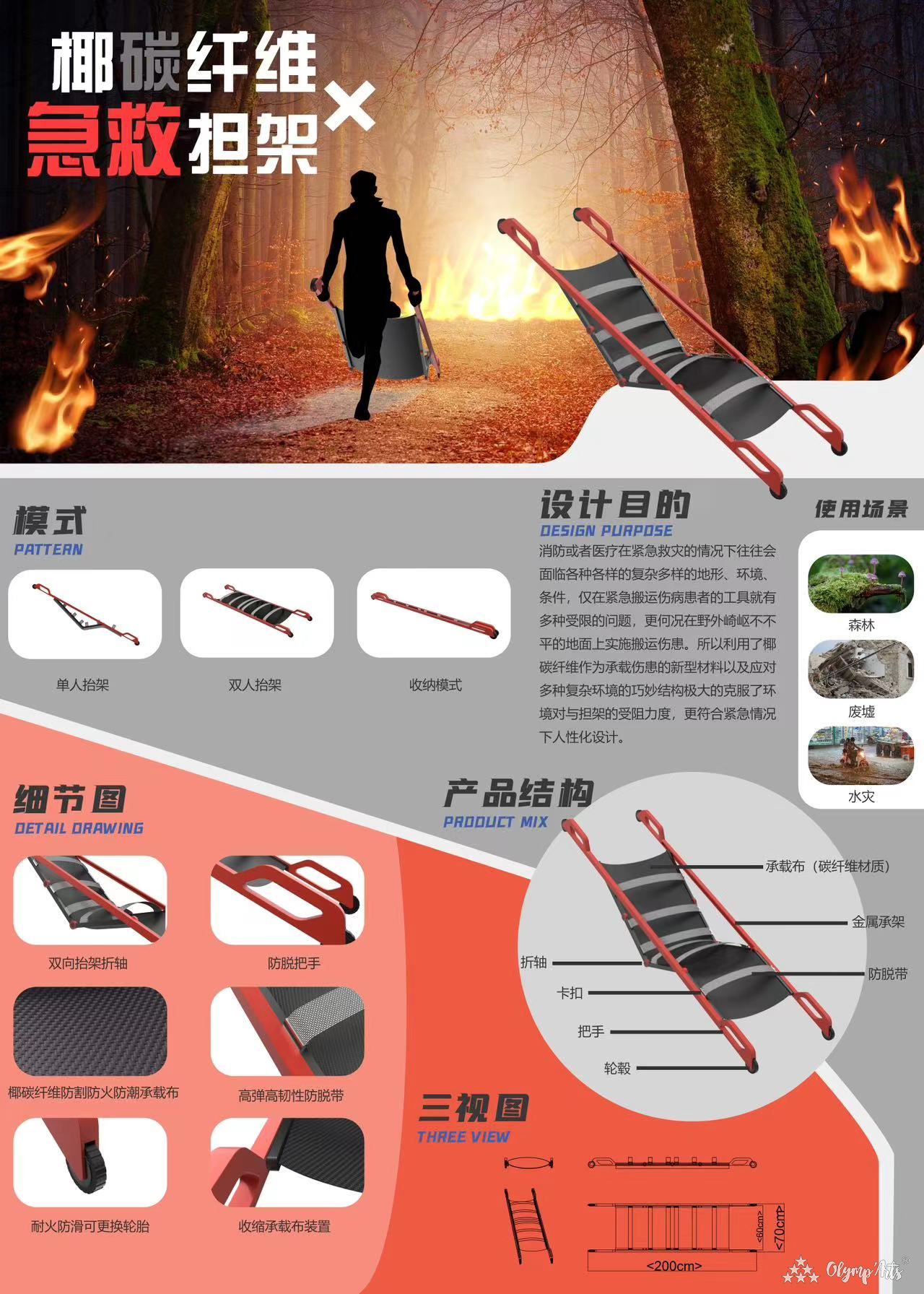 椰碳纤维*急救担架 · 雷国栋