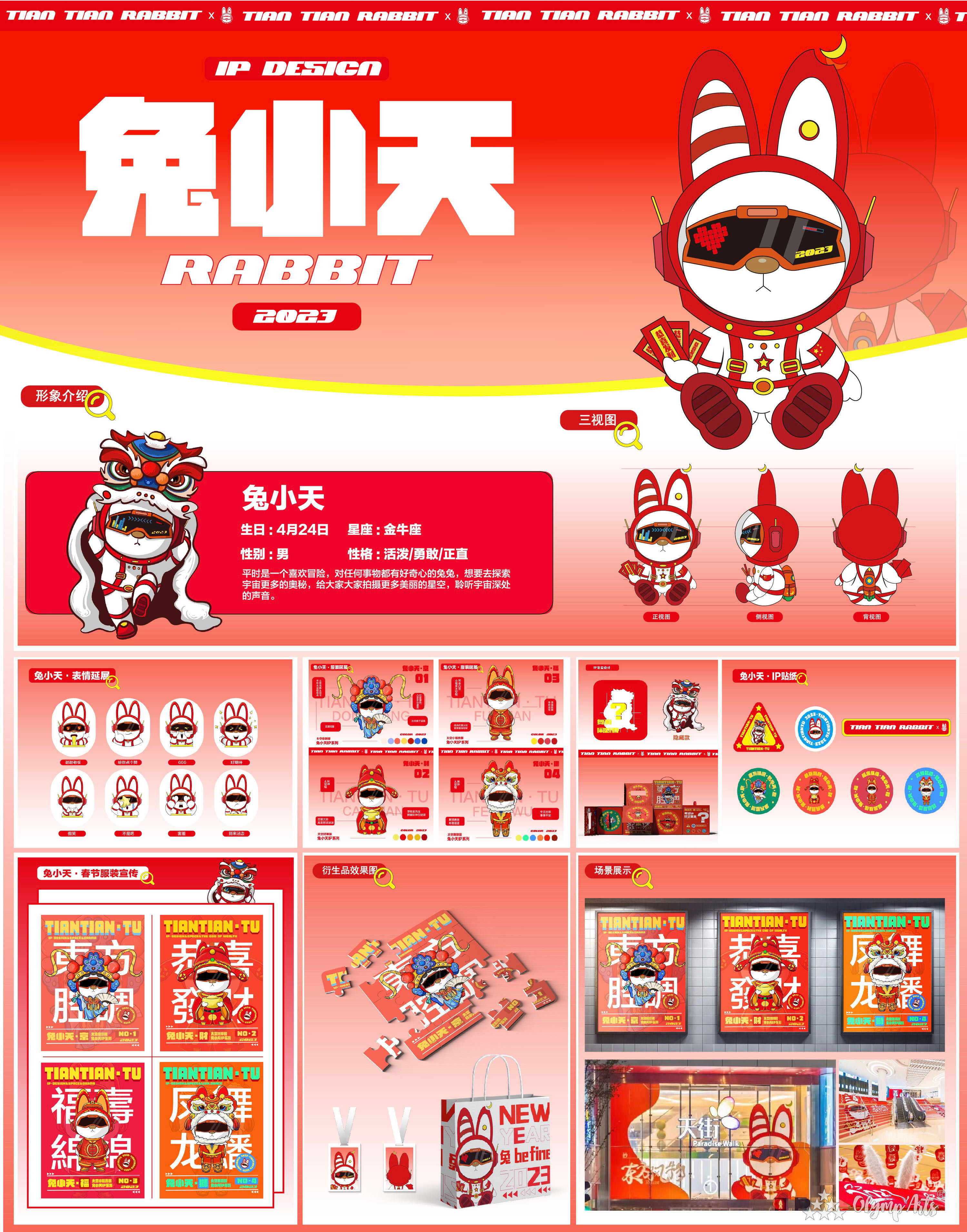 兔小天IP形象设计 · 邹嘉敏