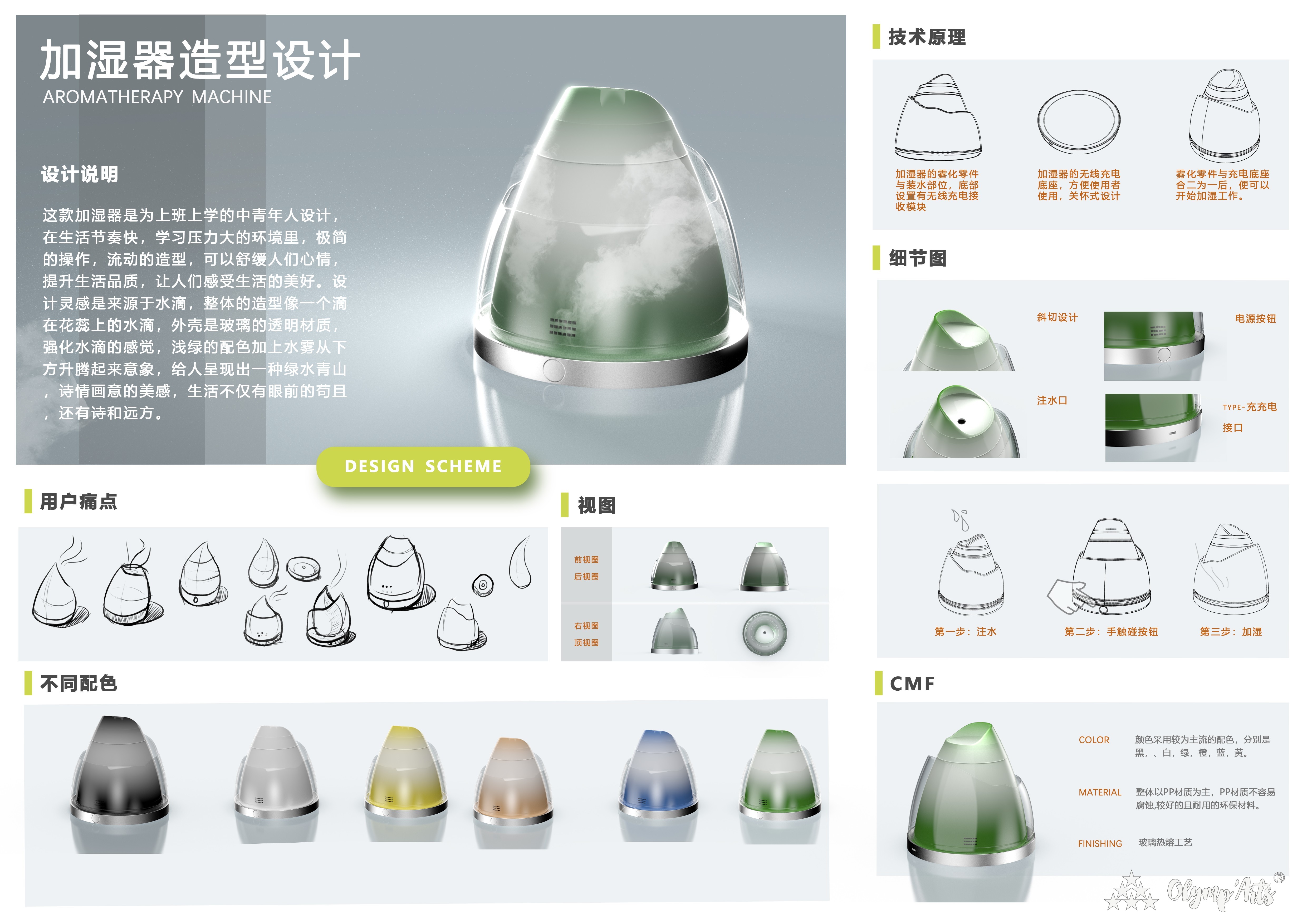 加湿器造型设计 · 孙丰登