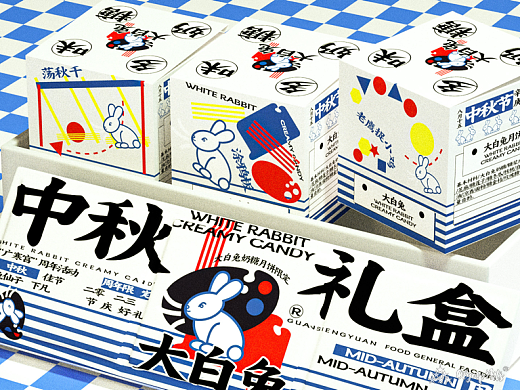 大白兔中秋礼盒包装设计 作者：羊羊羊空间站 链接：http · 刘磊